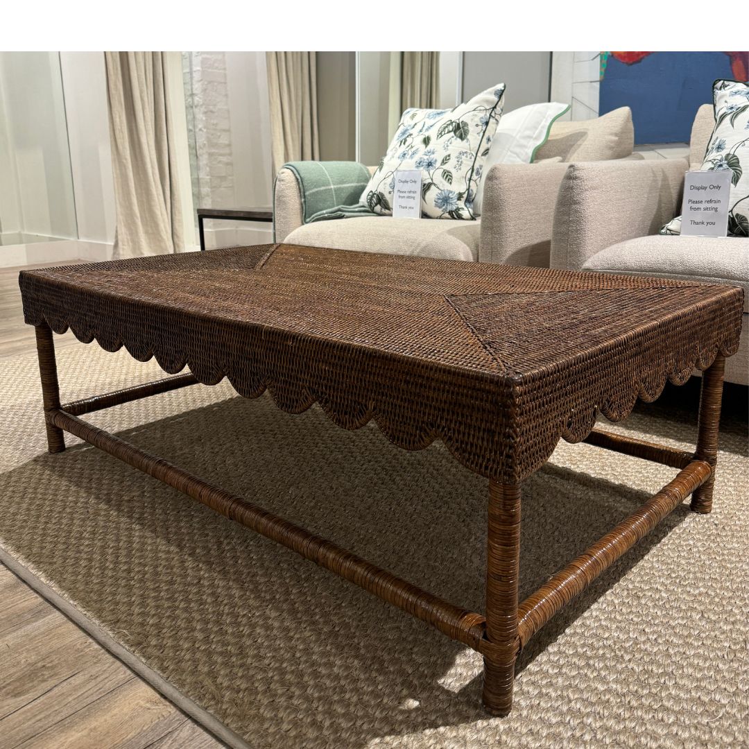 Scallop Coffee Table Antique RSTC Rose St Trading Co Scallop Coffee Table Antique RSTC Rose St Trading Co