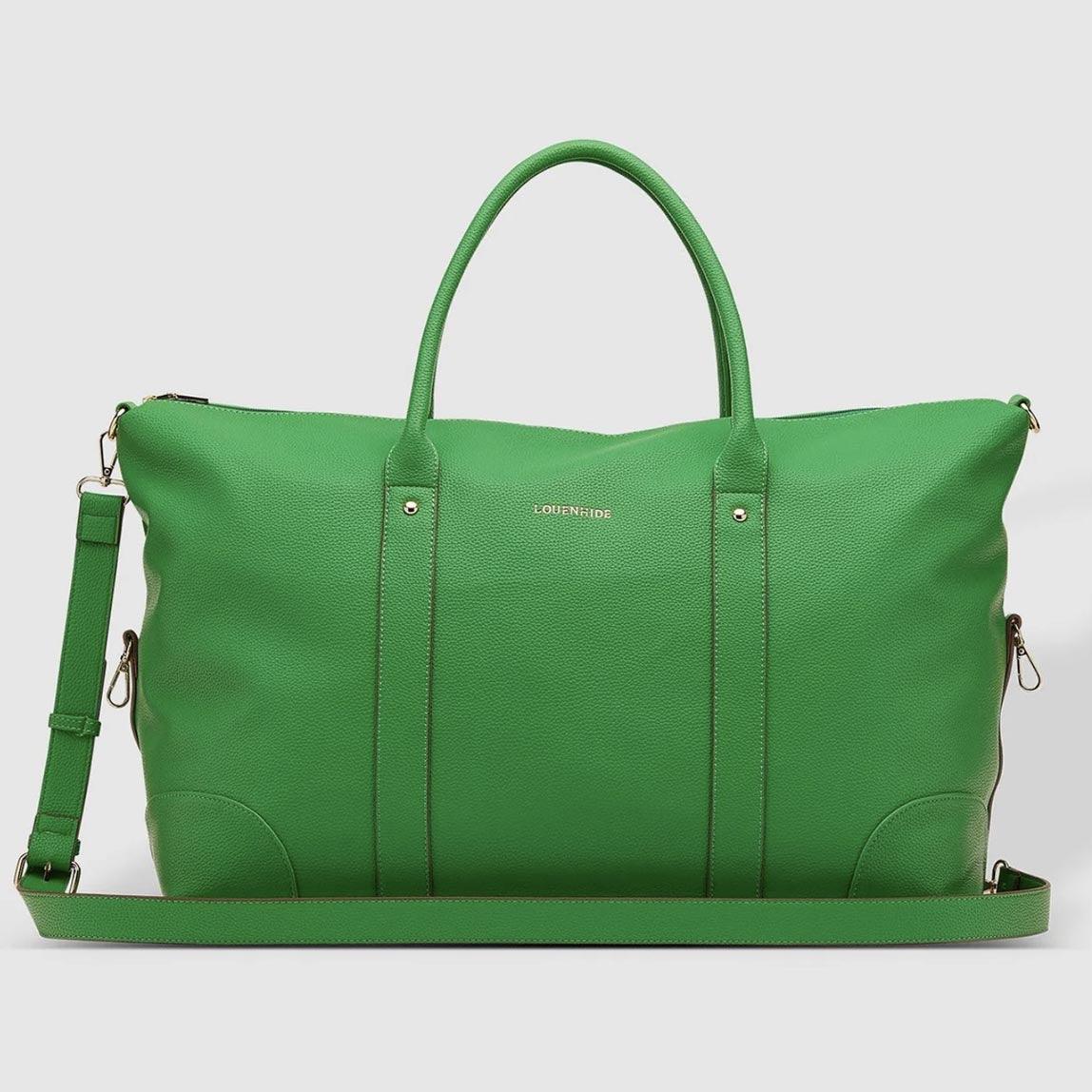 Alexis Weekender Bag Apple Green Louenhide – Rose St Trading Co