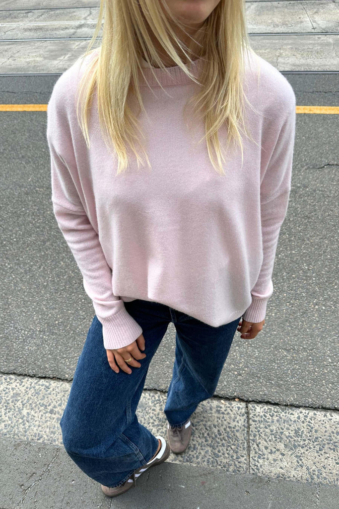 Cate Knit | Ice Pink by Rose St. in stock at Rose St Trading Co