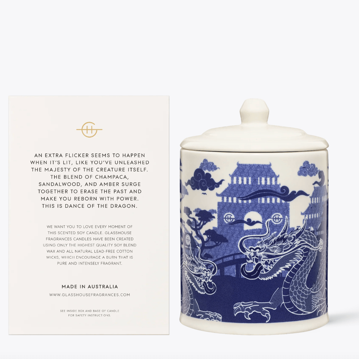 Dance Of The Dragon Candle | Glasshouse Fragrance – Rose St Dance Of The Dragon Candle | Glasshouse Fragrance – Rose St