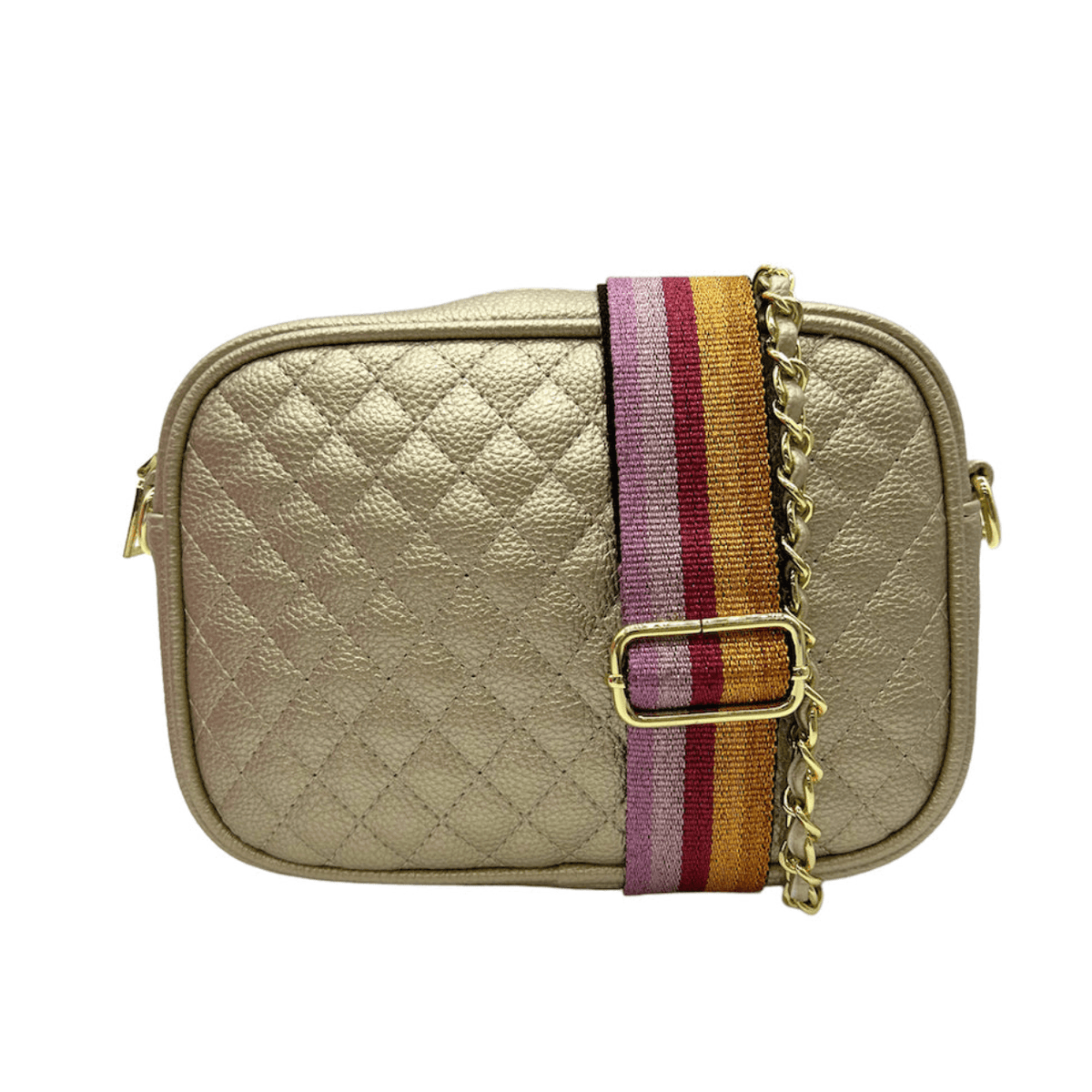 Shop Jenny Stitch Cross Body Bag Galaxy Gold by RSTC Rose St Trading Co