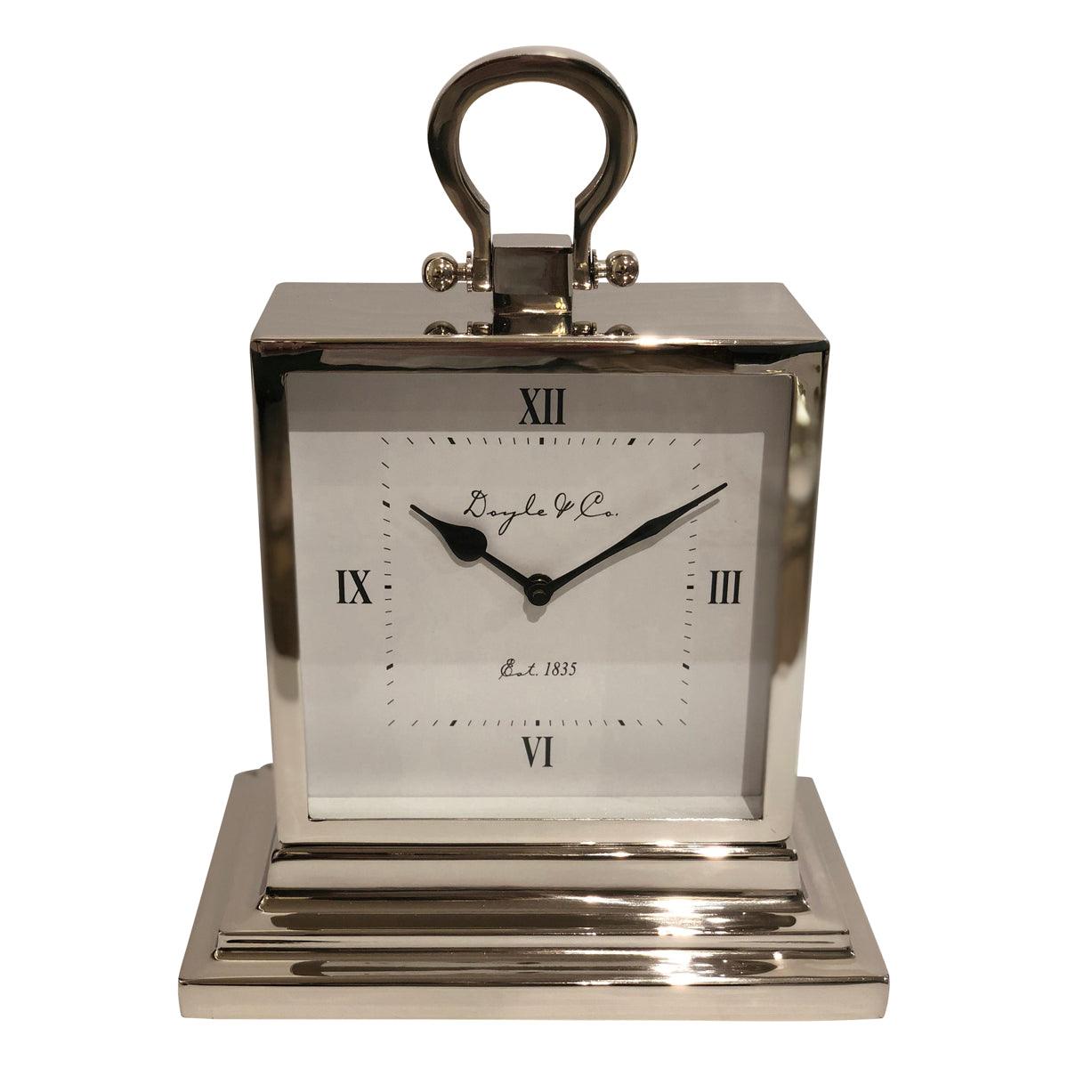 Nickel Mantle Clock Rose St Trading Co nickel-mantle-clock-rose-st-trading-co