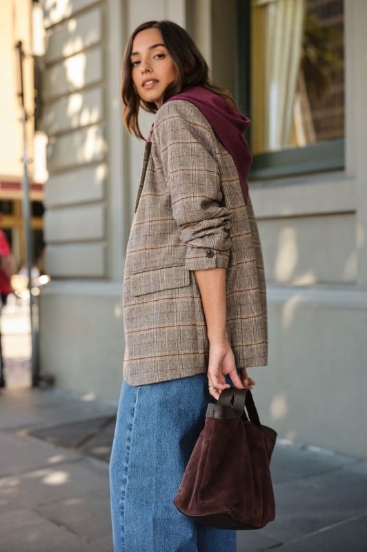 Joni Blazer | Brown Check