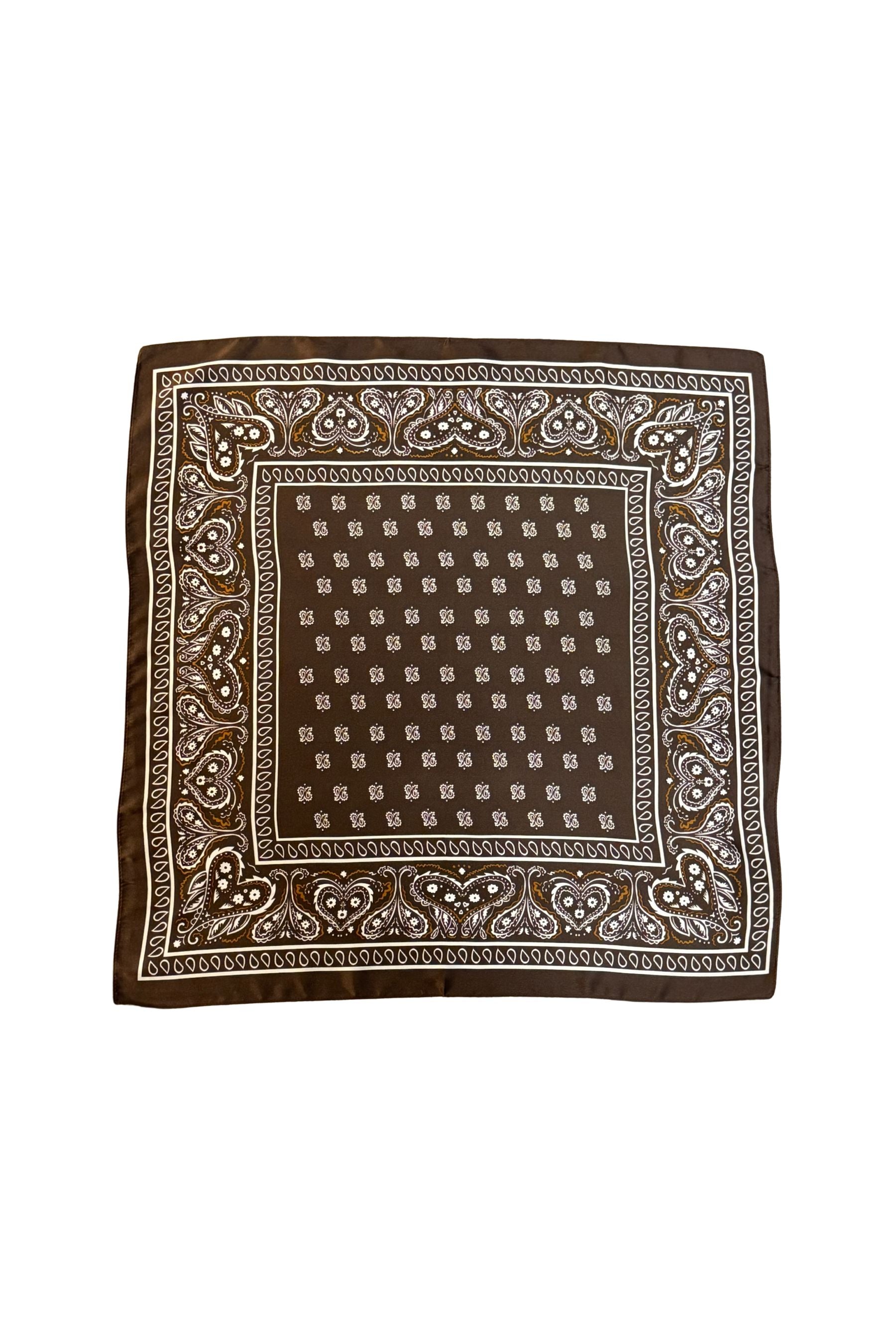 Scarf | Chocolate Bandana Print