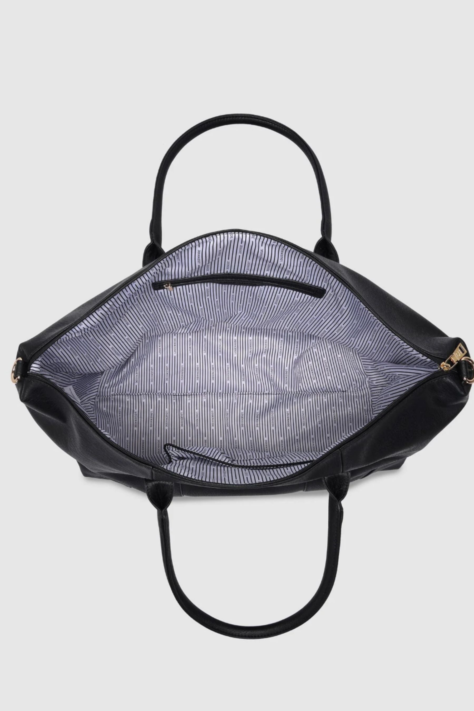 Alexis Weekender Bag | Black Stripe
