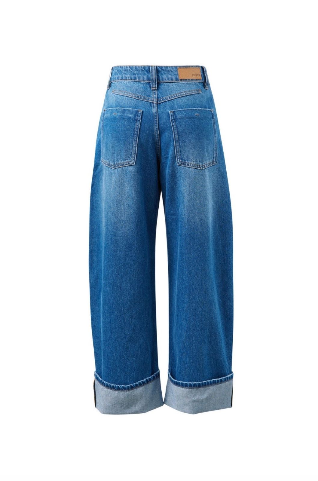 Frannie Cuffed Barrel Jean | Fresh Indigo