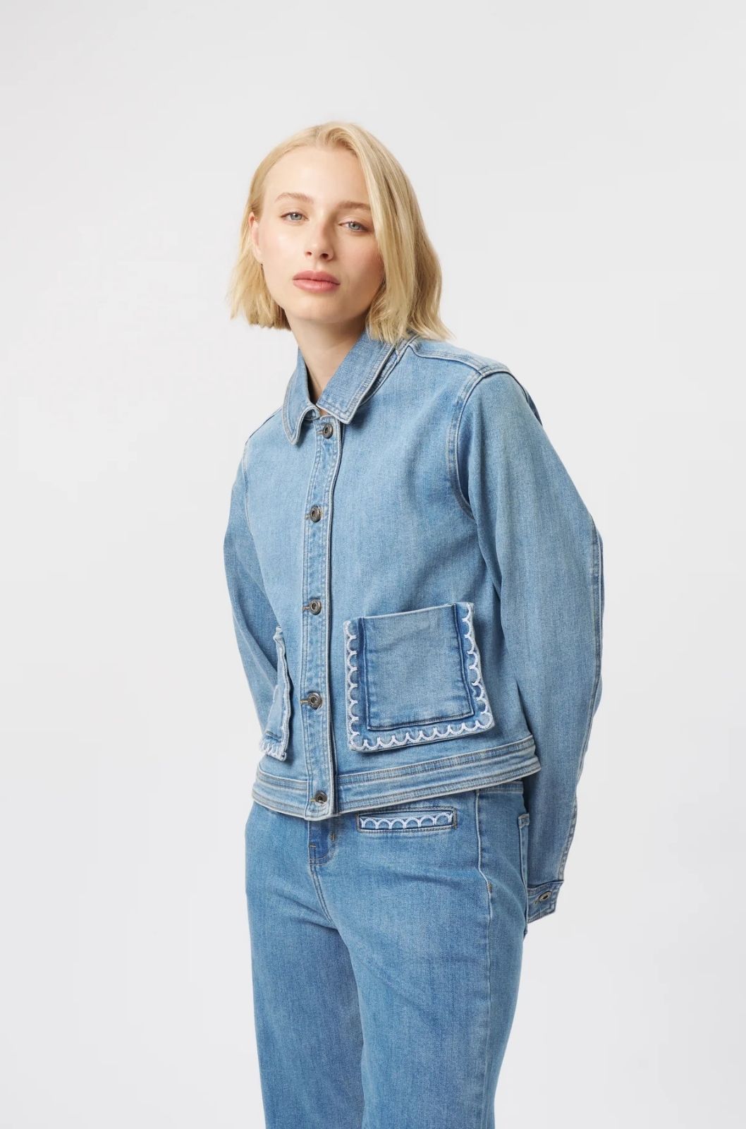 Mila Jacket | 70s Blue
