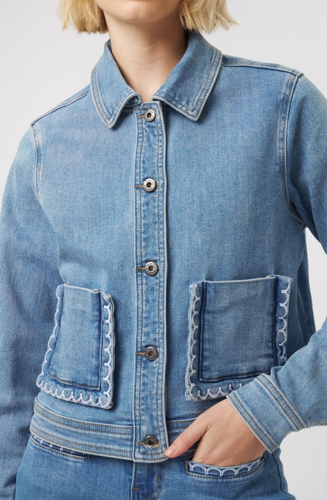 Mila Jacket | 70s Blue