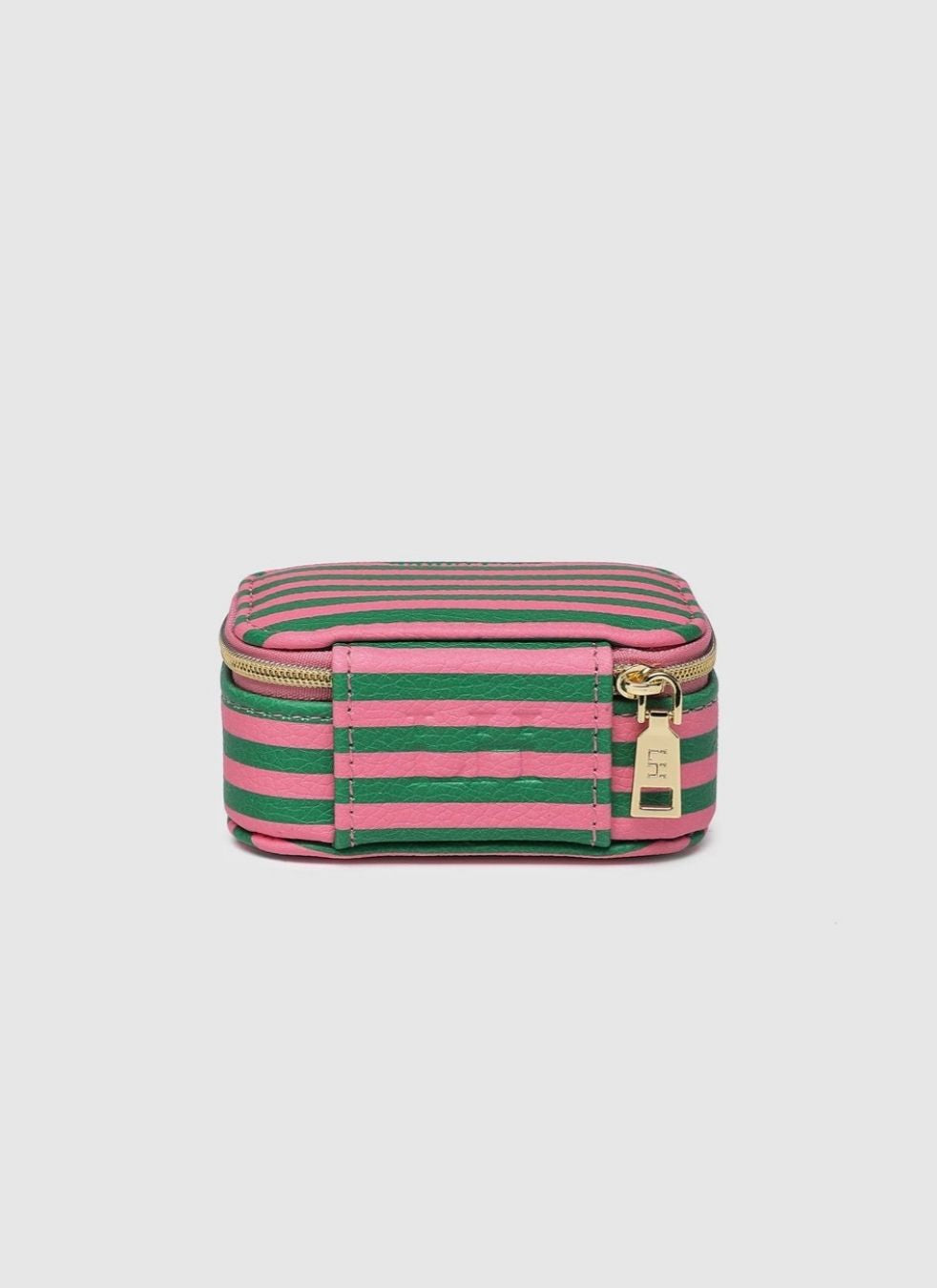 Suzie Jewellery Box | Green/Bubblegum Pink