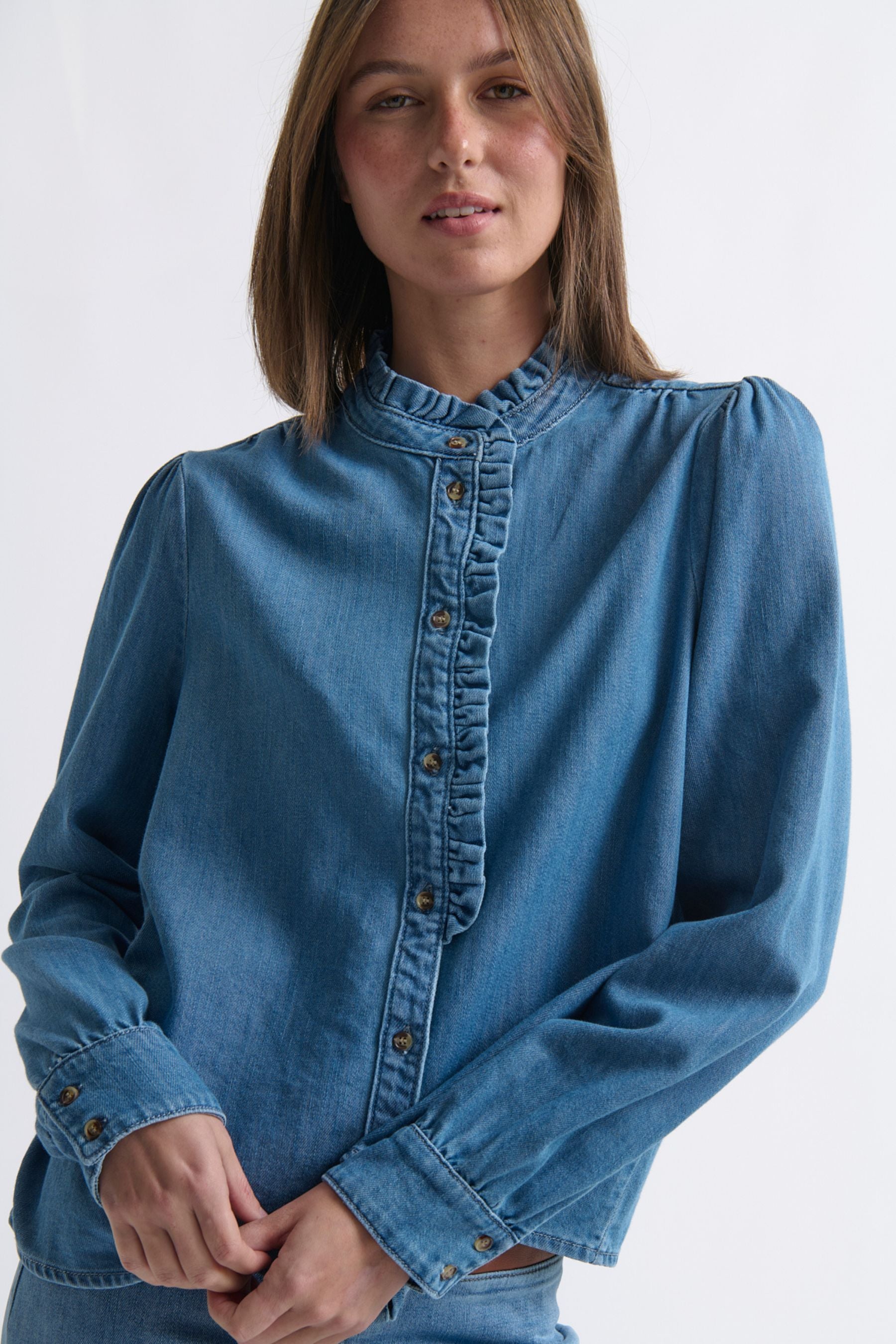 Yolanda Shirt | Hermosa Blue