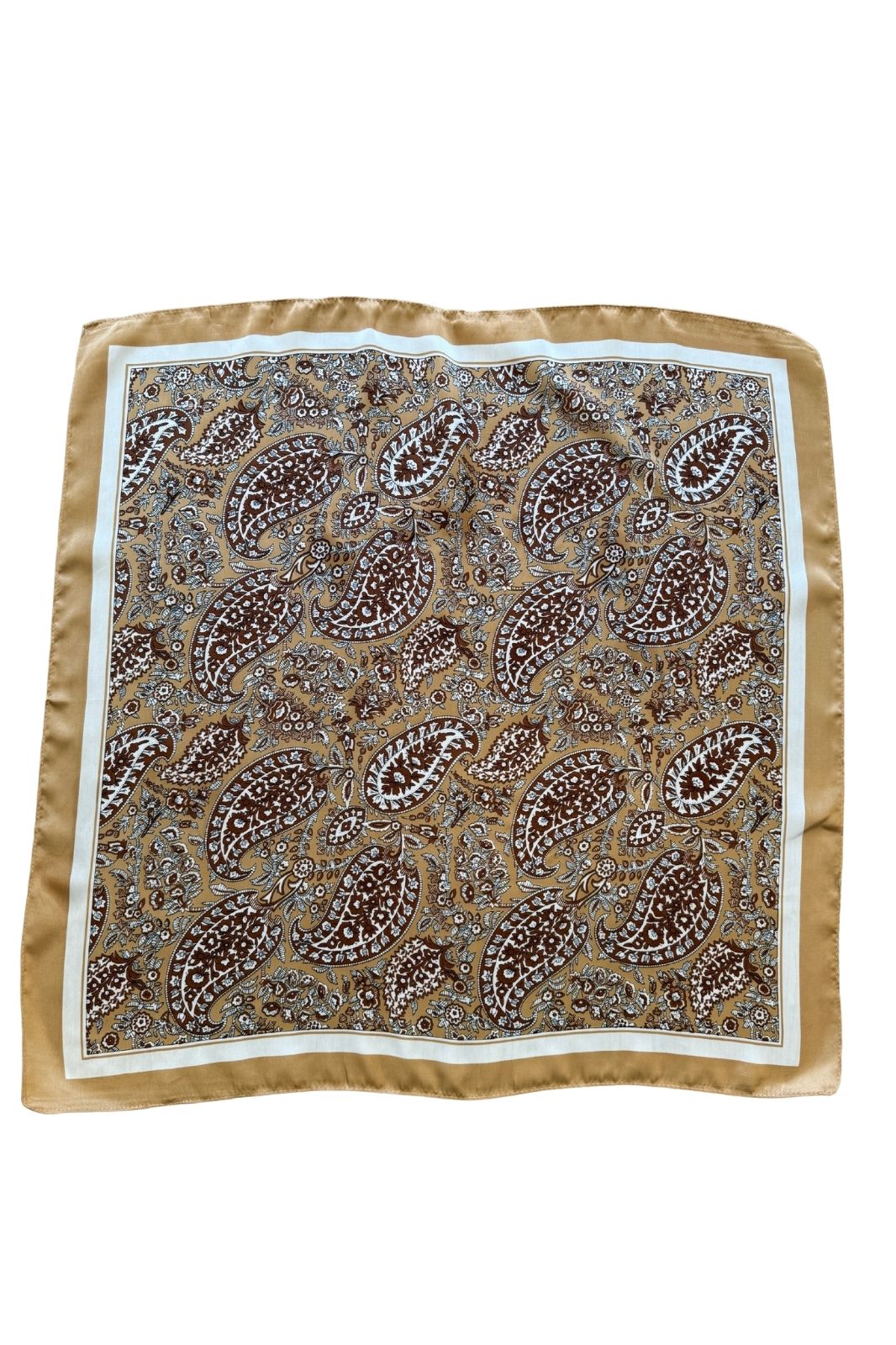 Scarf | Chocolate + Gold Paisley