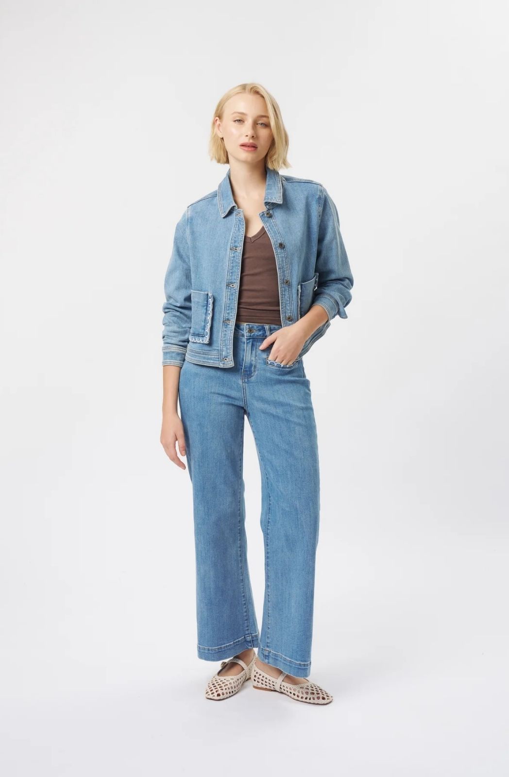 Mila Jacket | 70s Blue