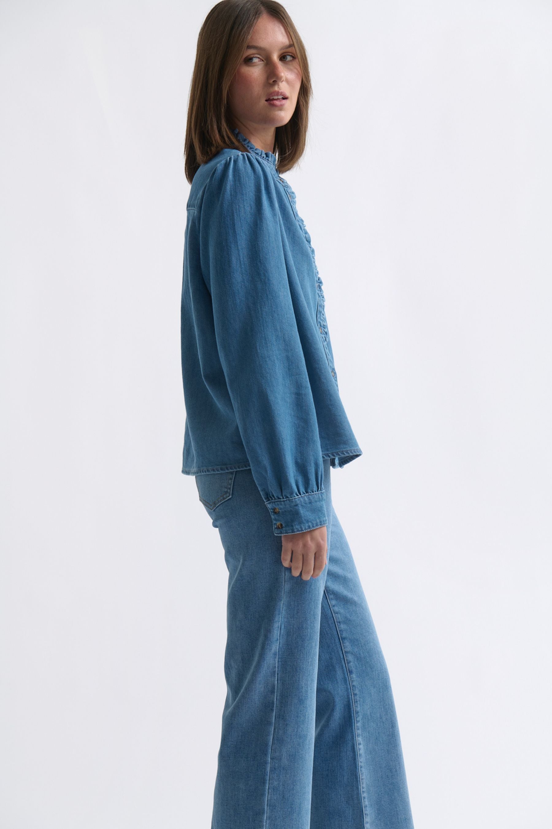 Yolanda Shirt | Hermosa Blue