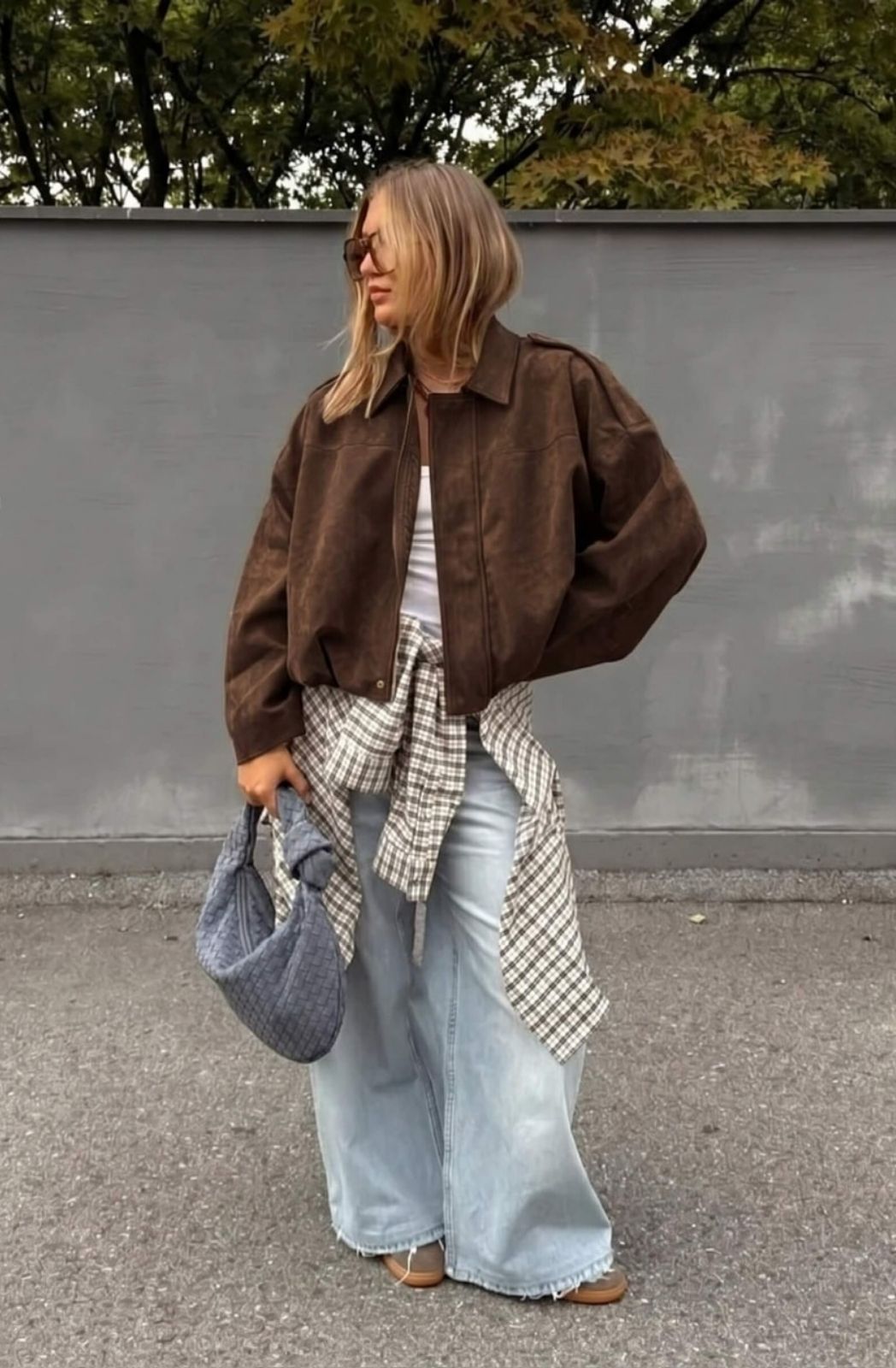 Faux Suede Jacket | Chocolate