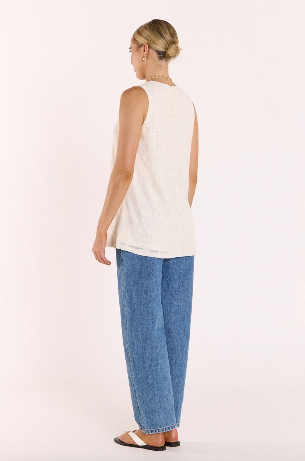 Valerie Tank | Cream Lace