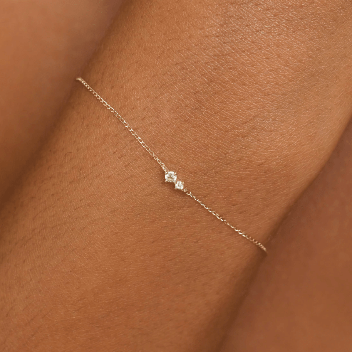 April Birthstone Bracelet Crystal | Sterling Silver | Auree Jewellery