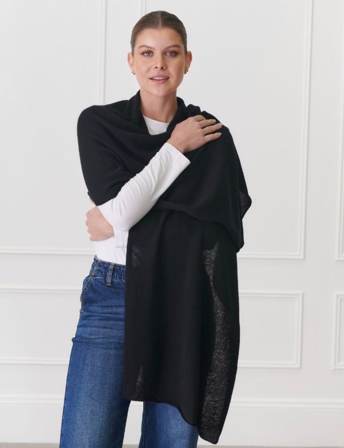 Cashmere Scarf | Black