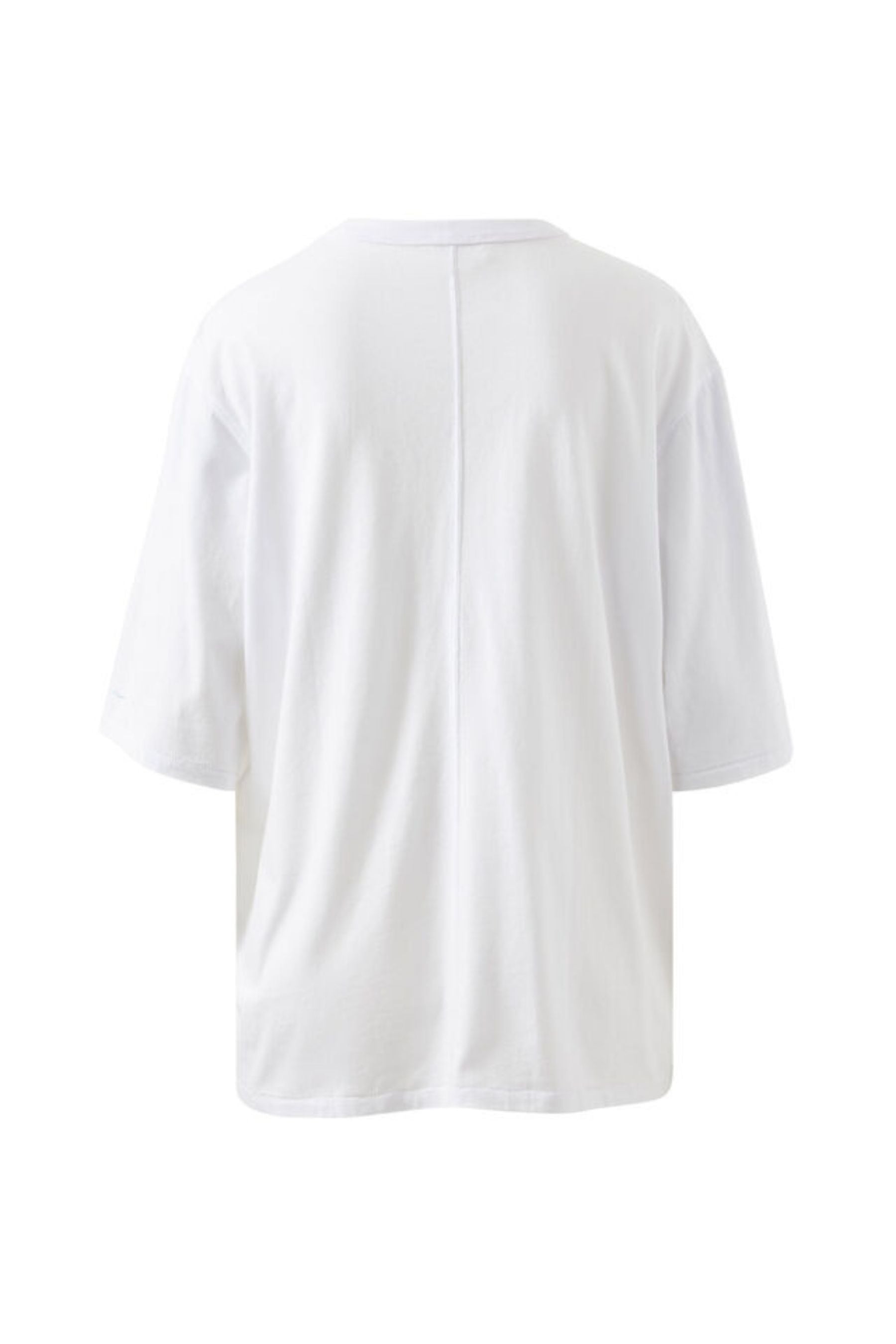 Liv Oversized Tee | White/Summer Fish