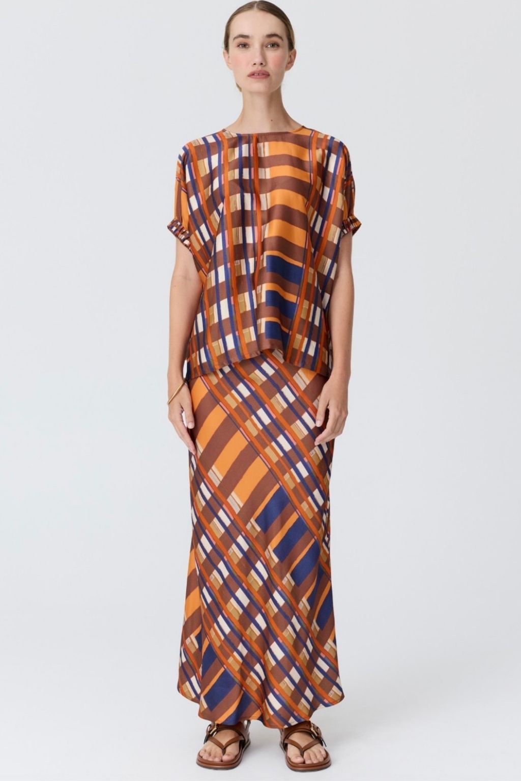 Lattice Skirt | Amber Check