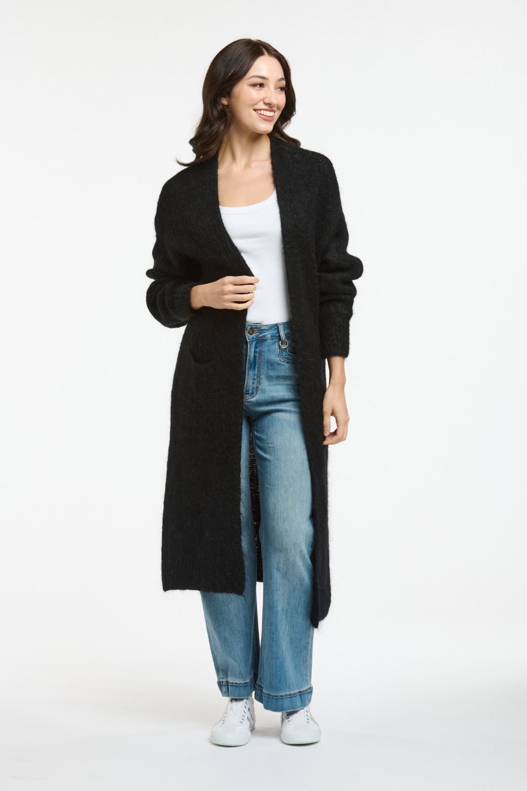 Mohair Contina Cardi | Black