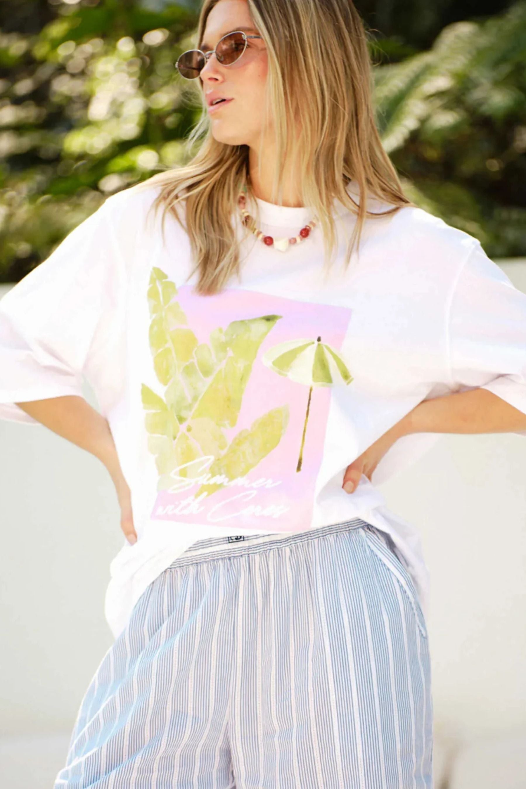 Liv Oversized Tee | Coastal Leaves