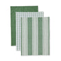 Tea Towel Pack 3 | Avery Spruce Green