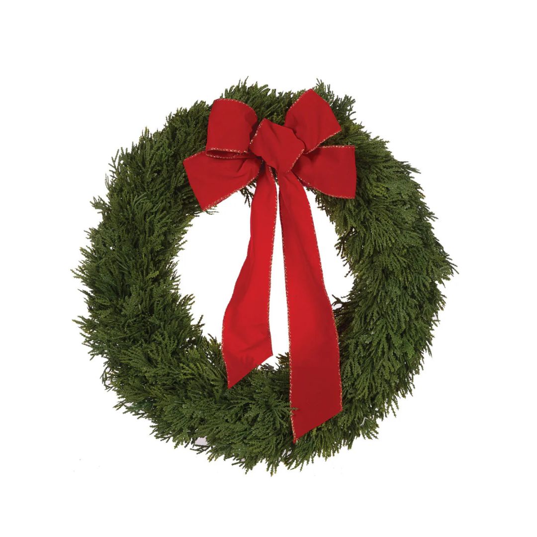 Green Topiary Wreath | 43cm