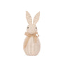 Woven Rabbits With Bow | Cream