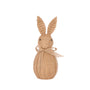 Woven Rabbits With Bow | Brown