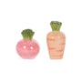 Carrot & Raddish Salt & Pepper Shakers
