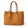 Dallas Caramel Suede Tote Bag