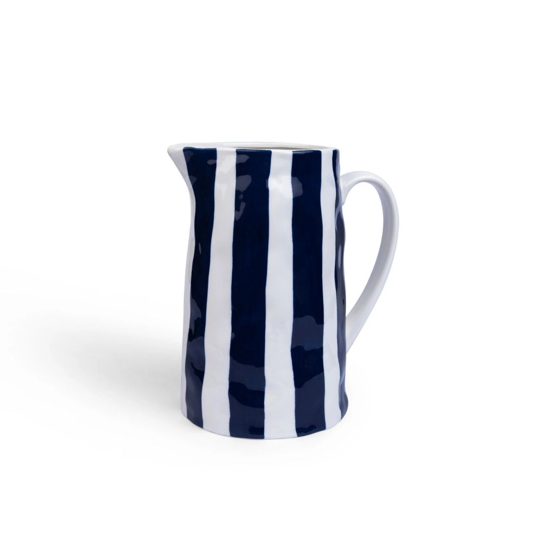 Navy Stripe Jug | Medium