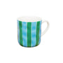 Mug | Green & Cornflower Stripe