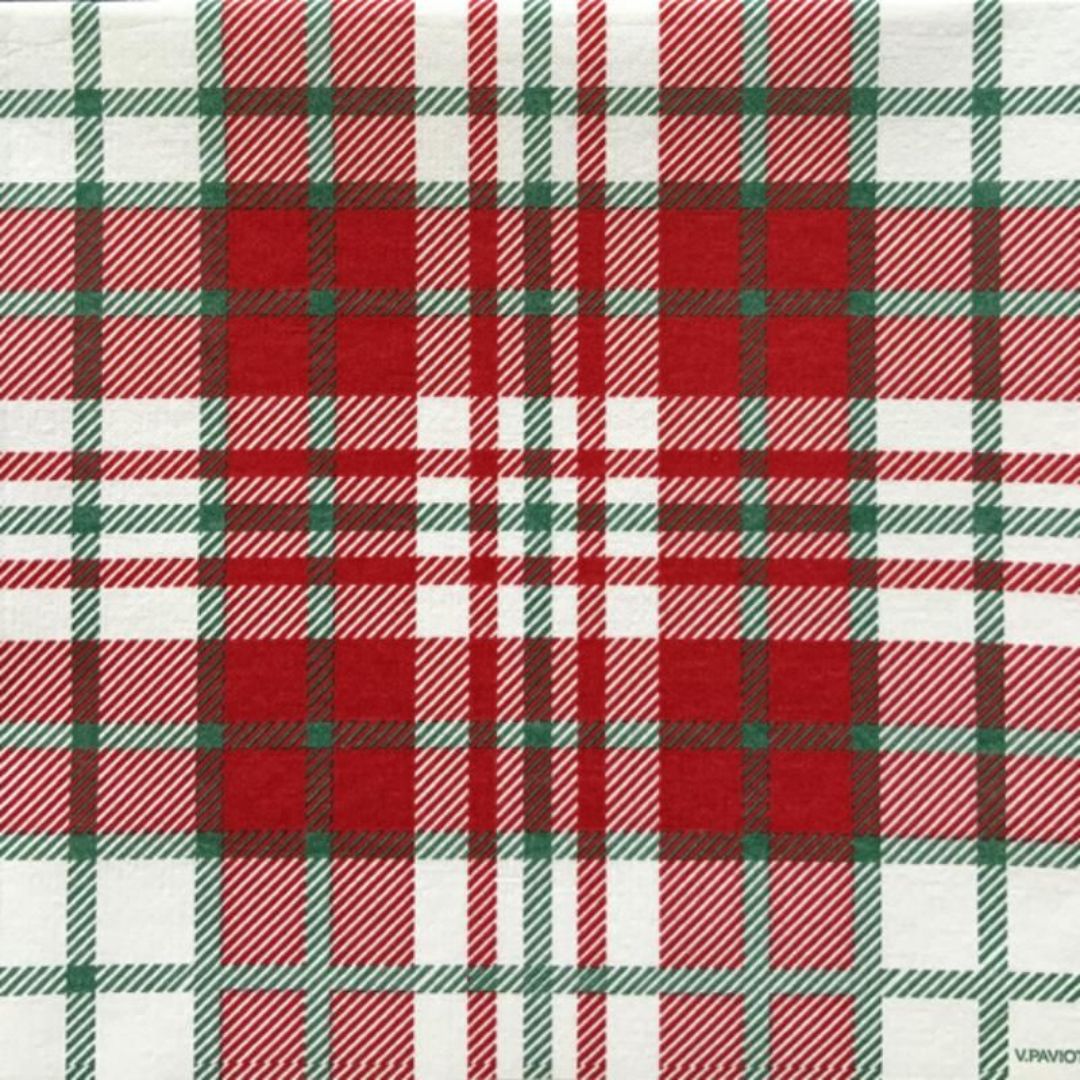 Serviettes | Ecossais Vert 40x40