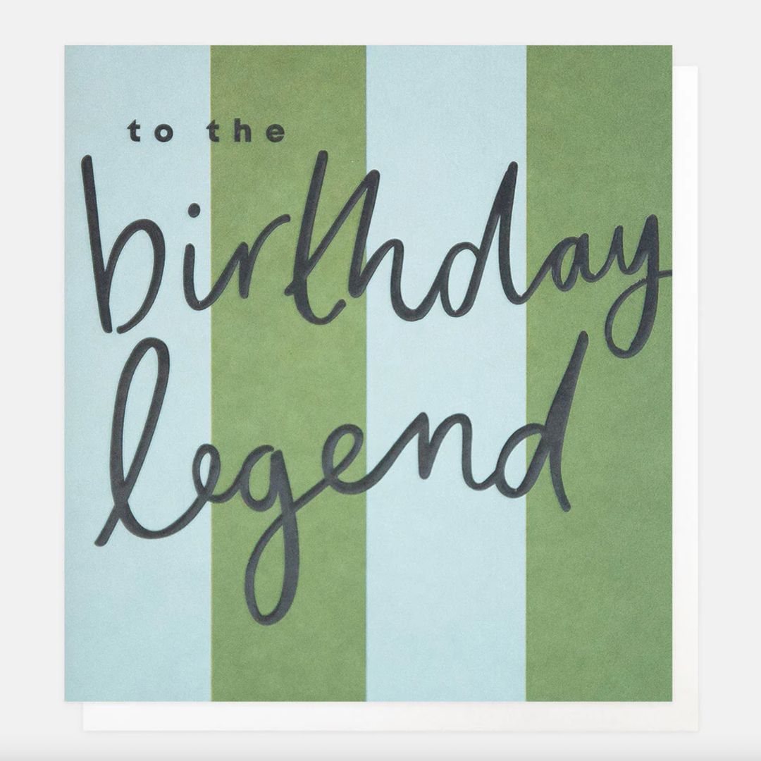 Card | To The Birthday Legend Green &amp; Blue