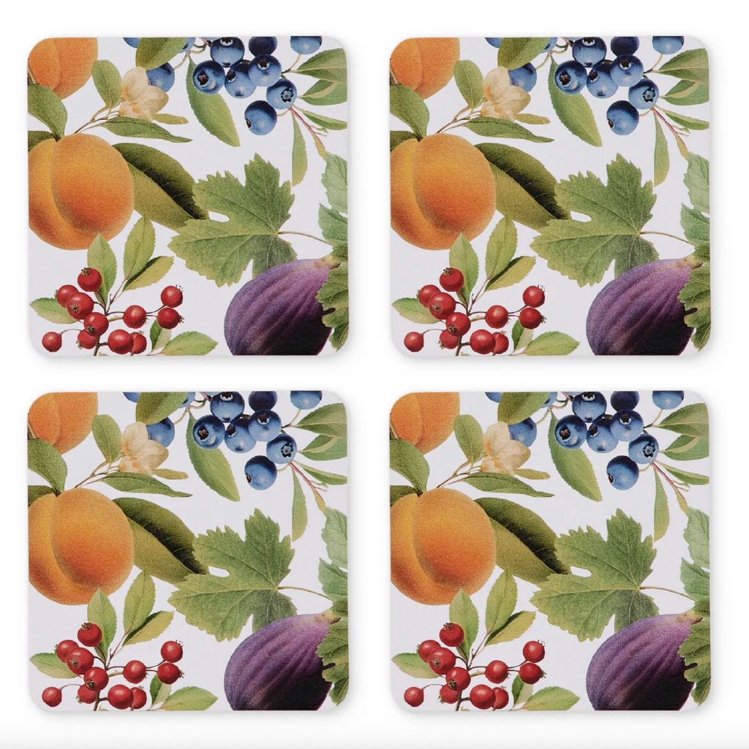 Festive Harvest Square Coasters | Set of 4