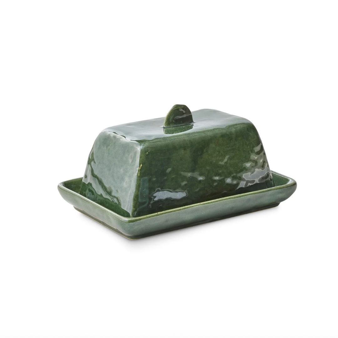 Green Butter Dish | 21x13.5cm