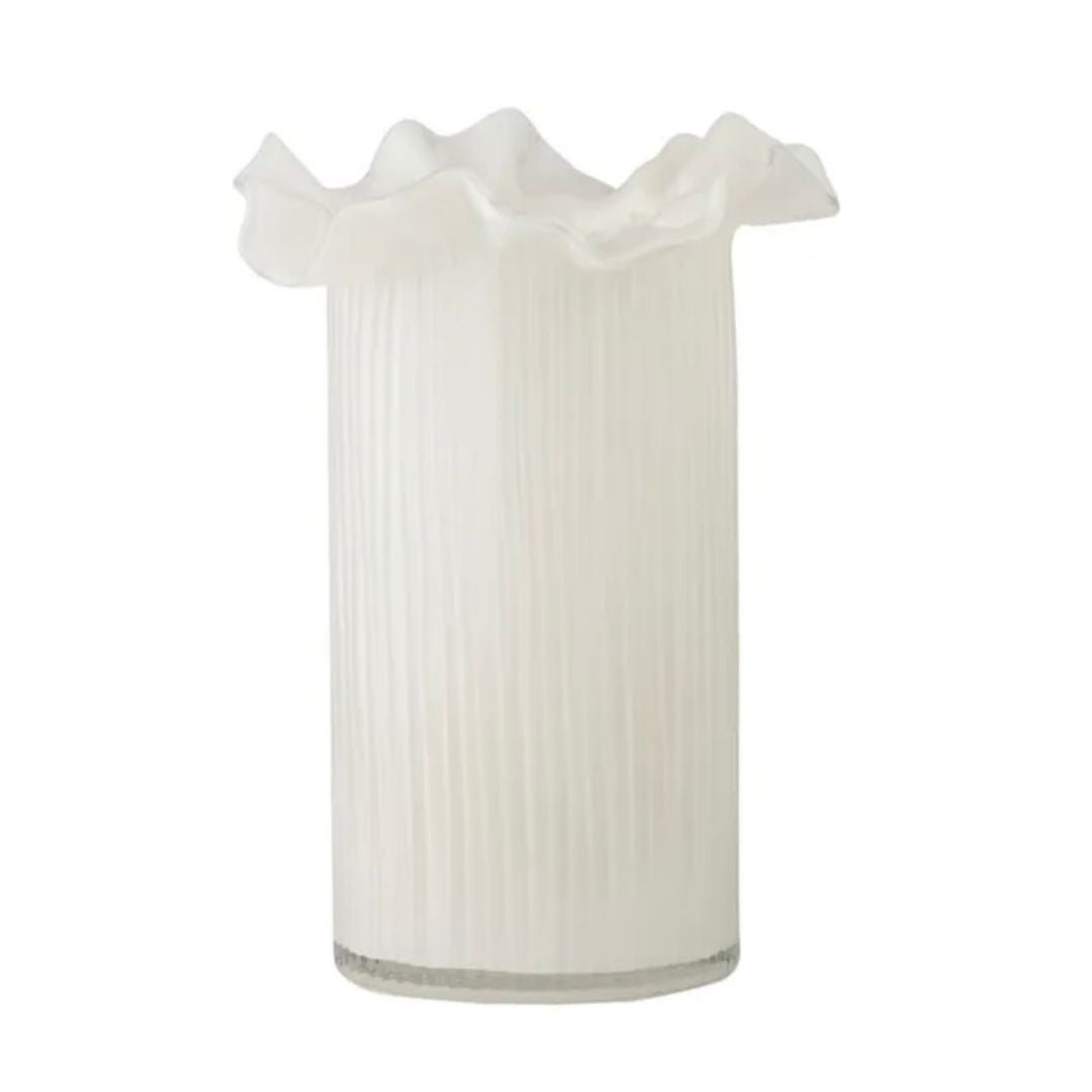 Xanthe Glass Vase | Ivory