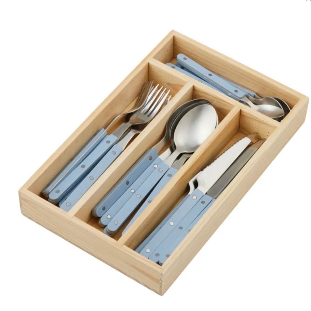 Remy 24pc S/S Cutlery Set | Denim