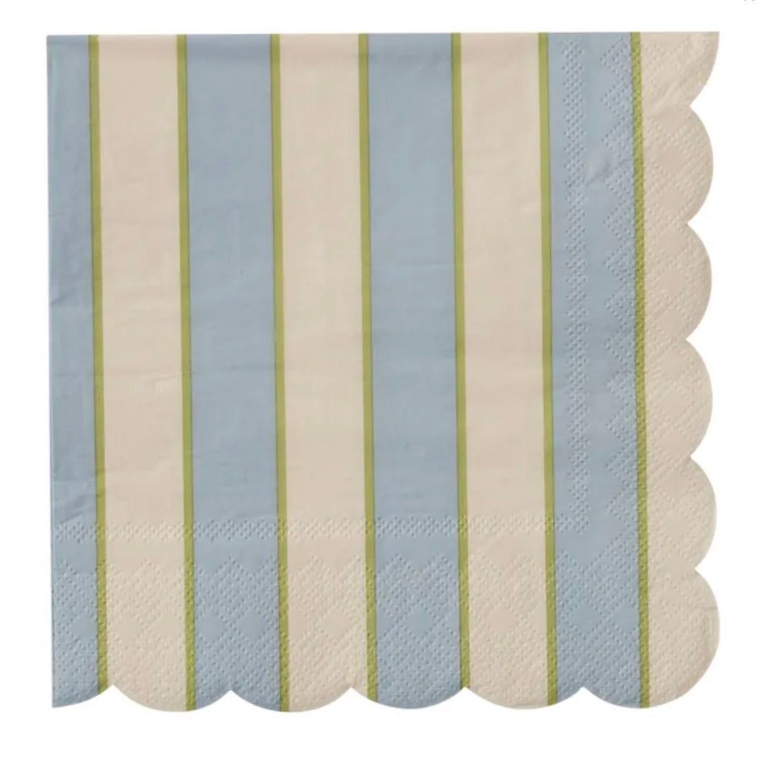 Carnival Napkin 20pck | Blue/Ivory