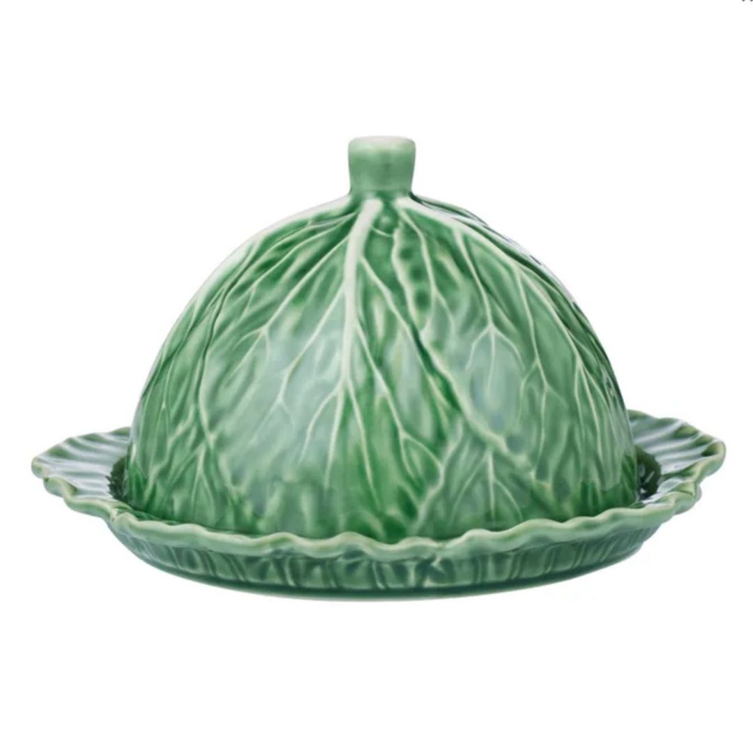 Cabbage Ceramic Butter/Cheese Dome