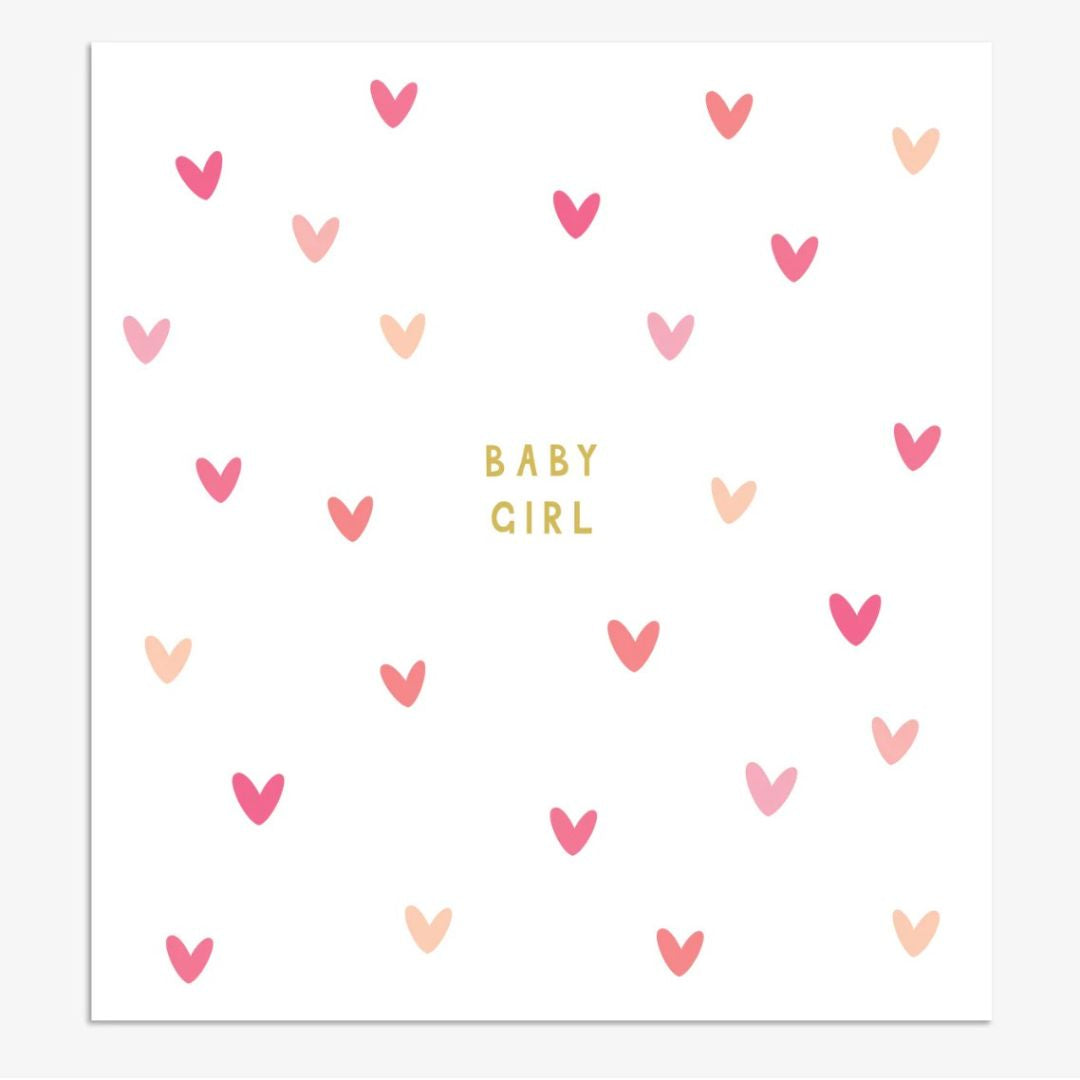 Card | Baby Girl Pink Hearts