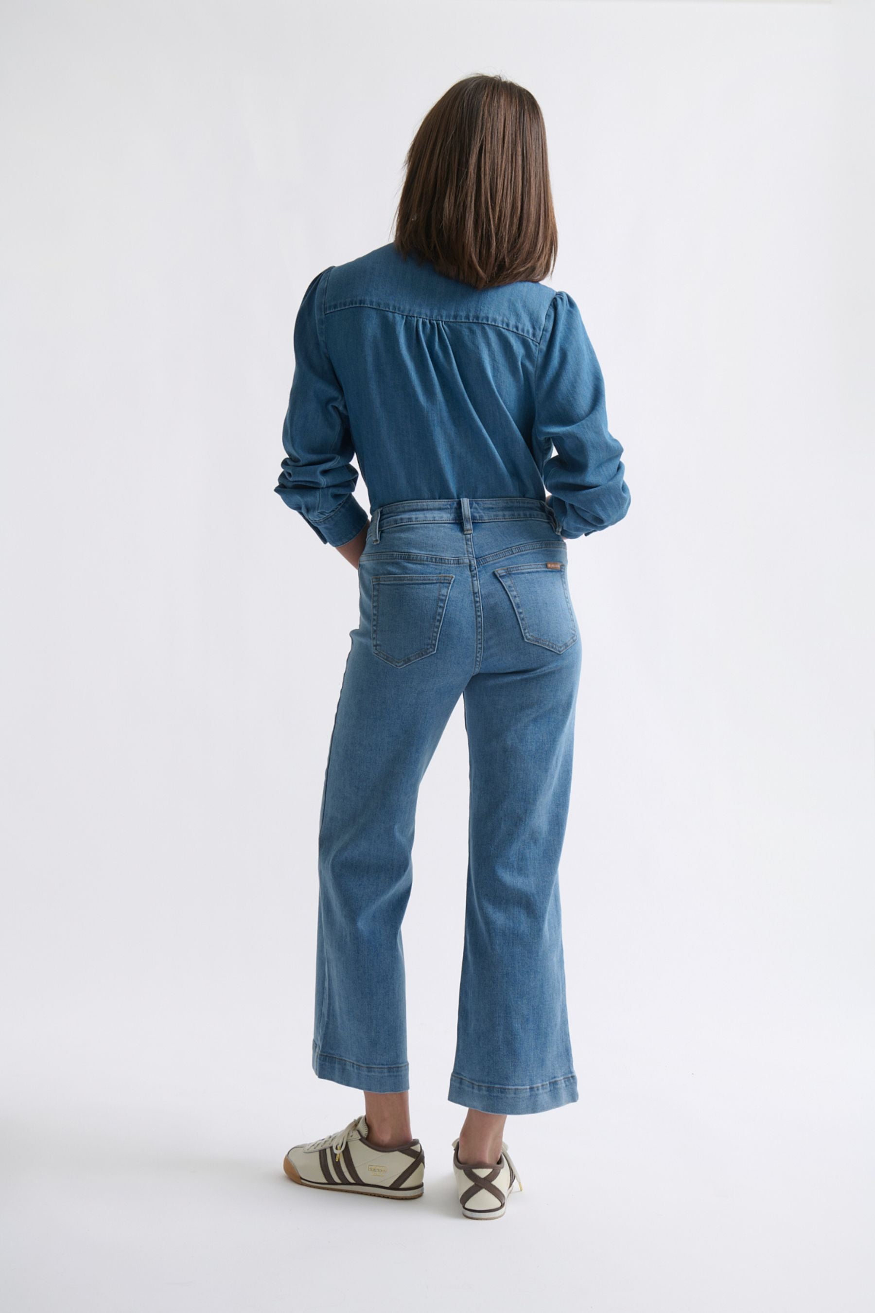 Freya Jean | Leather Pocket - 70s Blue