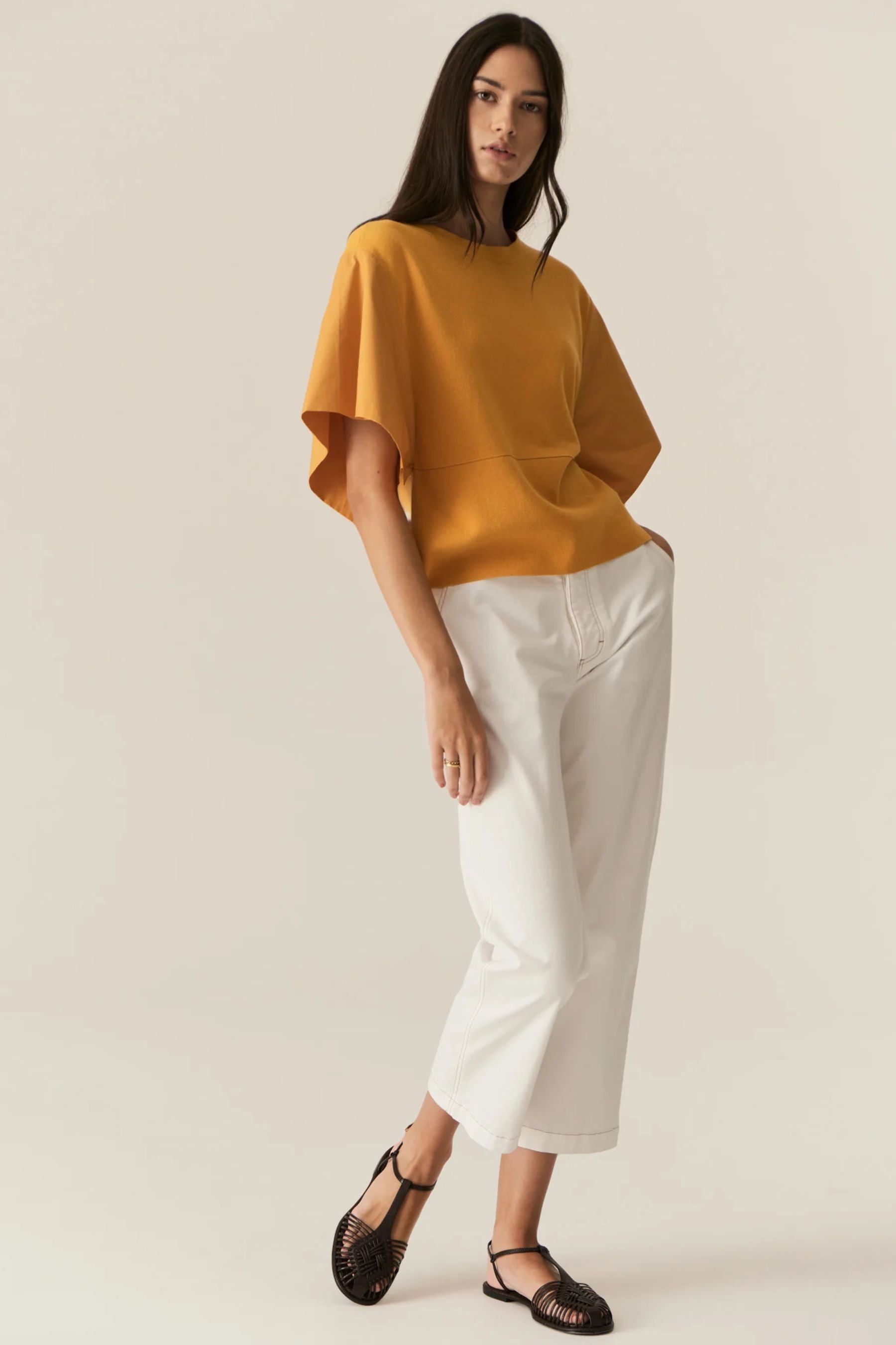 Fern Tapered Pant | White