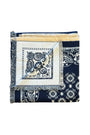 Wrap | Navy & Cream Bandana Pattern