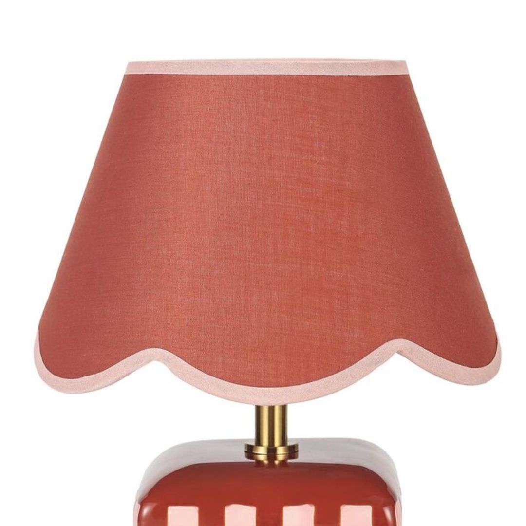 Valentina Ceramic Table Lamp | Coral