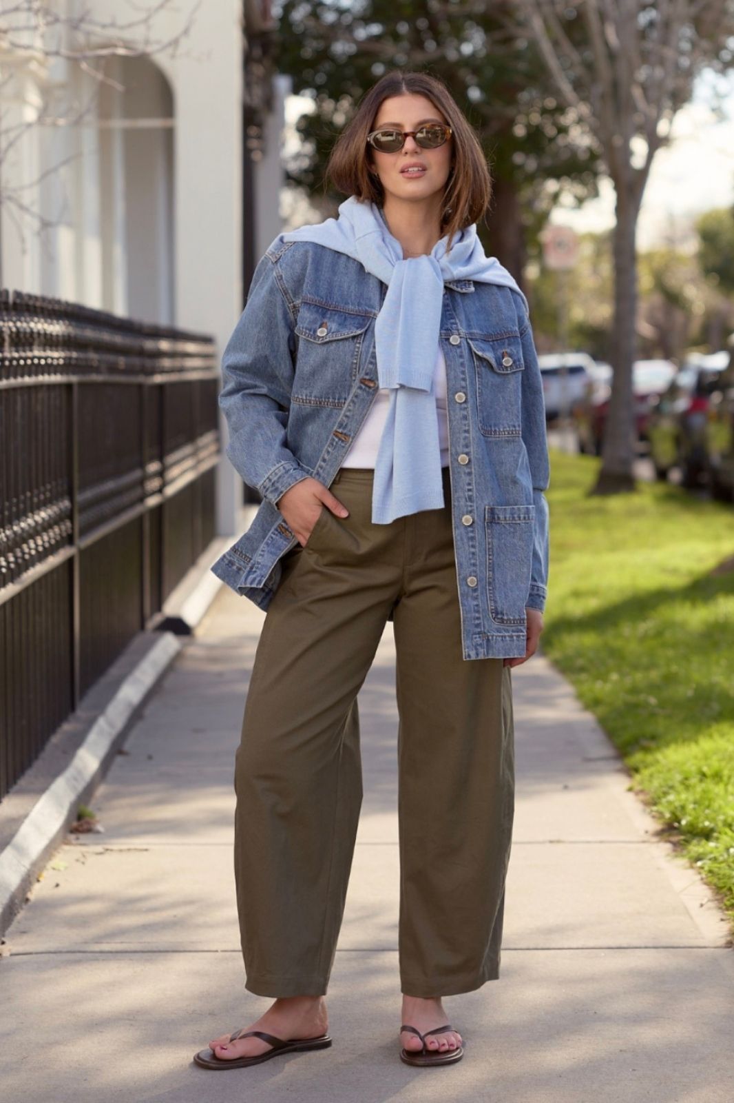 Charlie Barrel Pant | Khaki