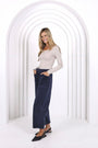 Leo Barrel Cord Jeans | Navy