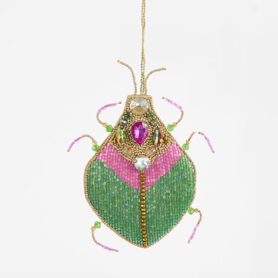 Maharajah Beaded Beetle Hanging Decoration
