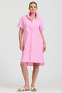 Katie Short Sleeve Popover Dress | Pink